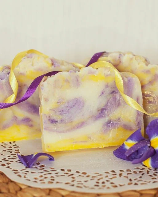 Мыло кусковое Весенние первоцветы Подарок женщине