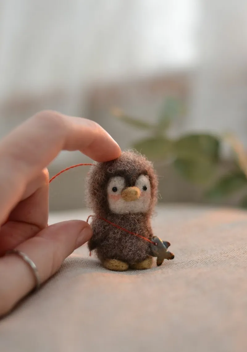 Мини-игрушки в кармашек: пингвин