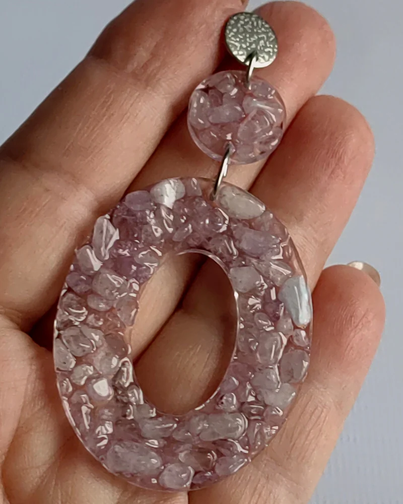 Двойные серьги из аметиста — Серьги из аметиста