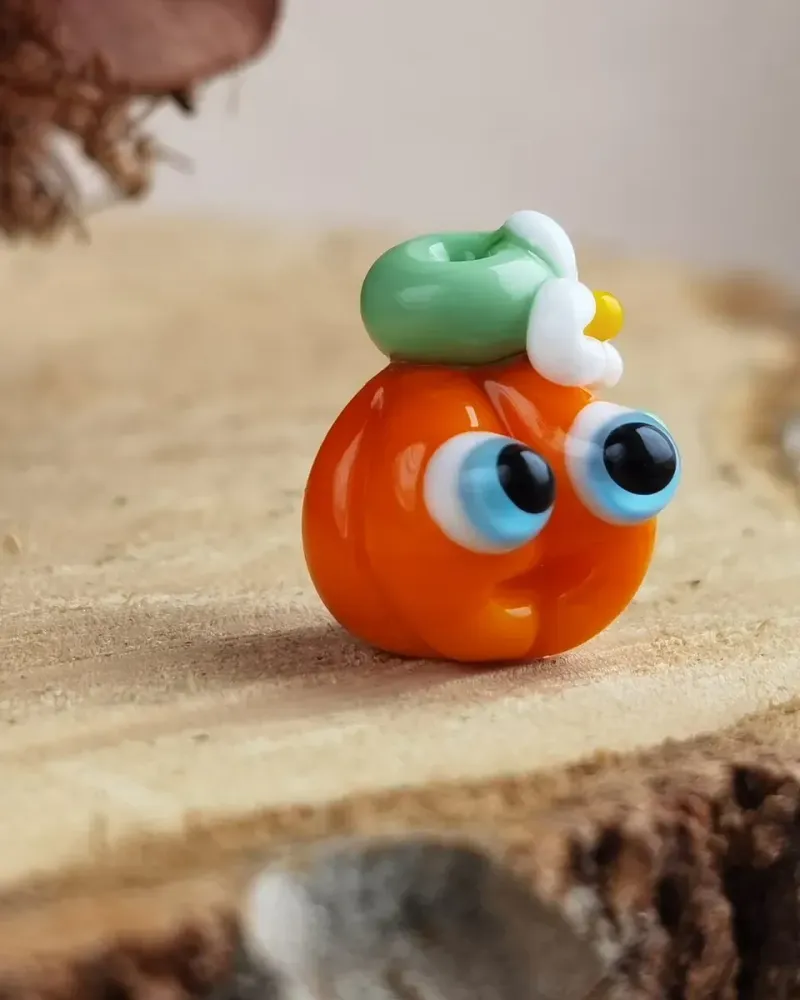 Стеклянная фигурка «Тыква» — Высота 15 мм