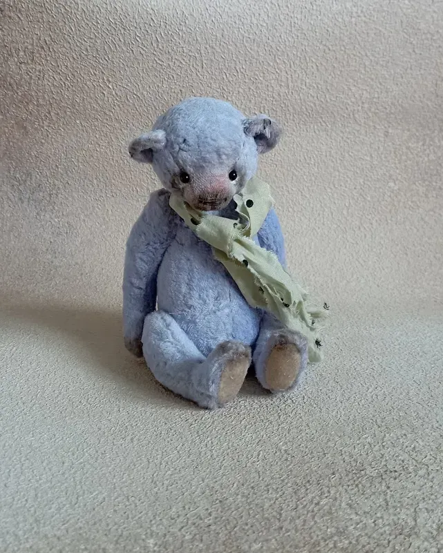 Мишка Тедди Малыш, сиренево-голубой, 16 см