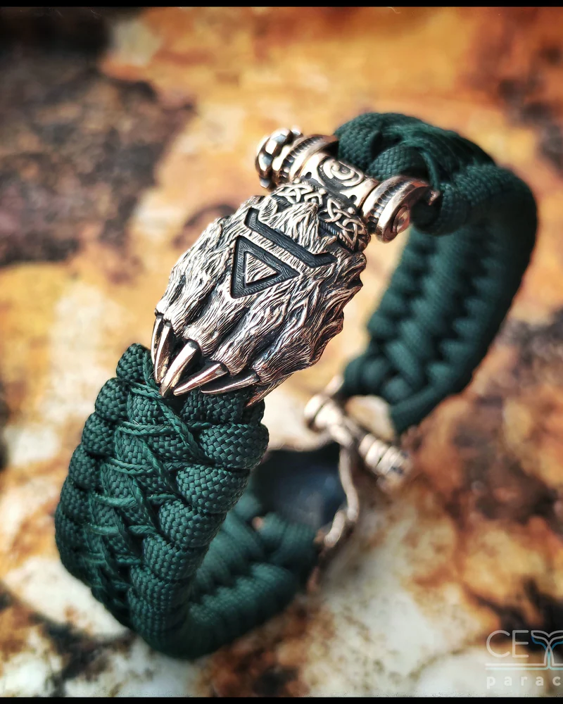 Браслет из паракорда Медведь + Печать Велеса