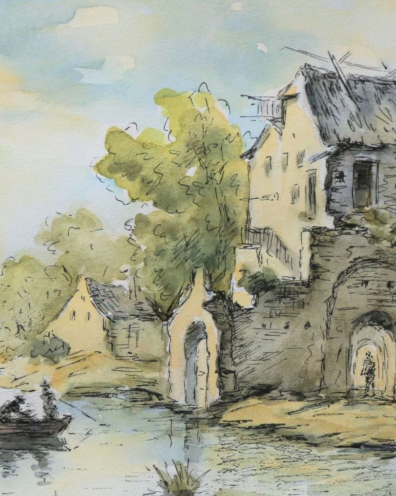Пейзажи по рисункам старых голландских художников