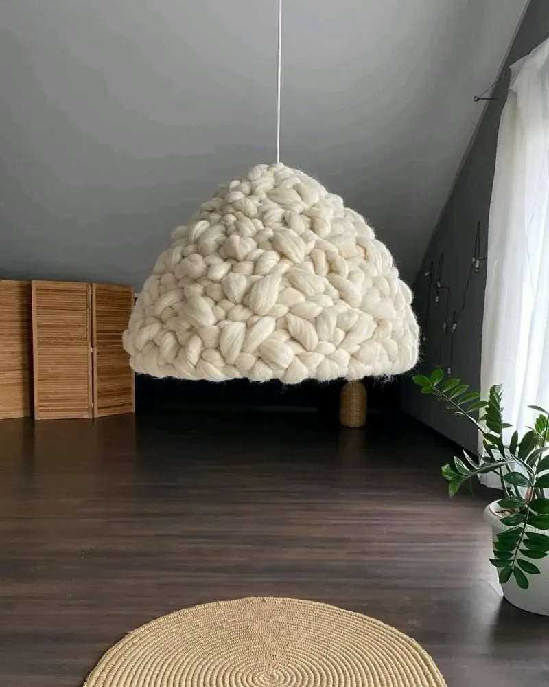 Абажур из шерсти «Купол» — Купол из шерсти