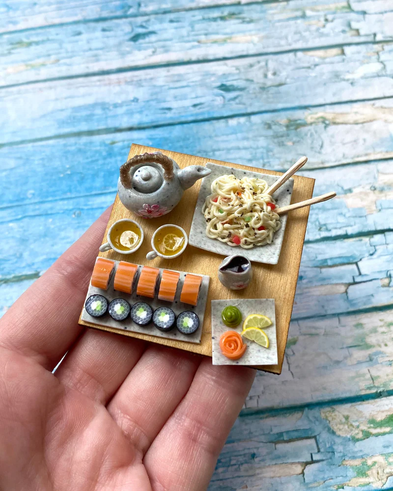 Кукольная Миниатюра «Азиатская еда» 🍱