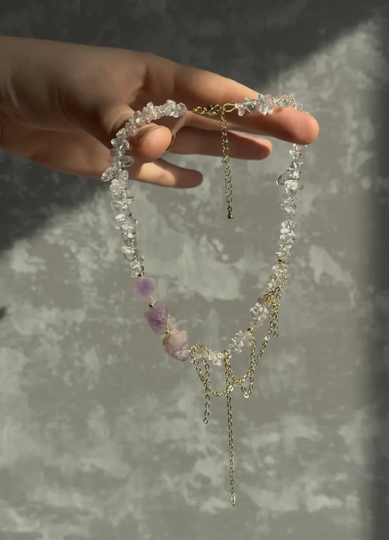 Чокер «Amethyst grande», фиолетовый — Основной