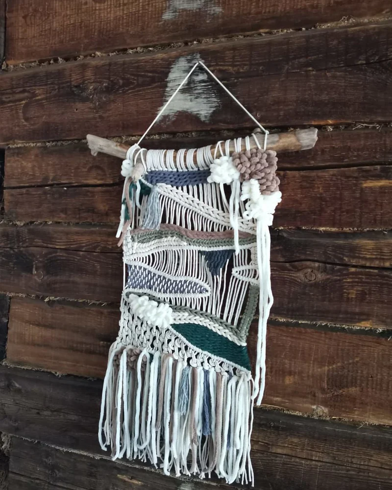 Абстрактное панно макраме