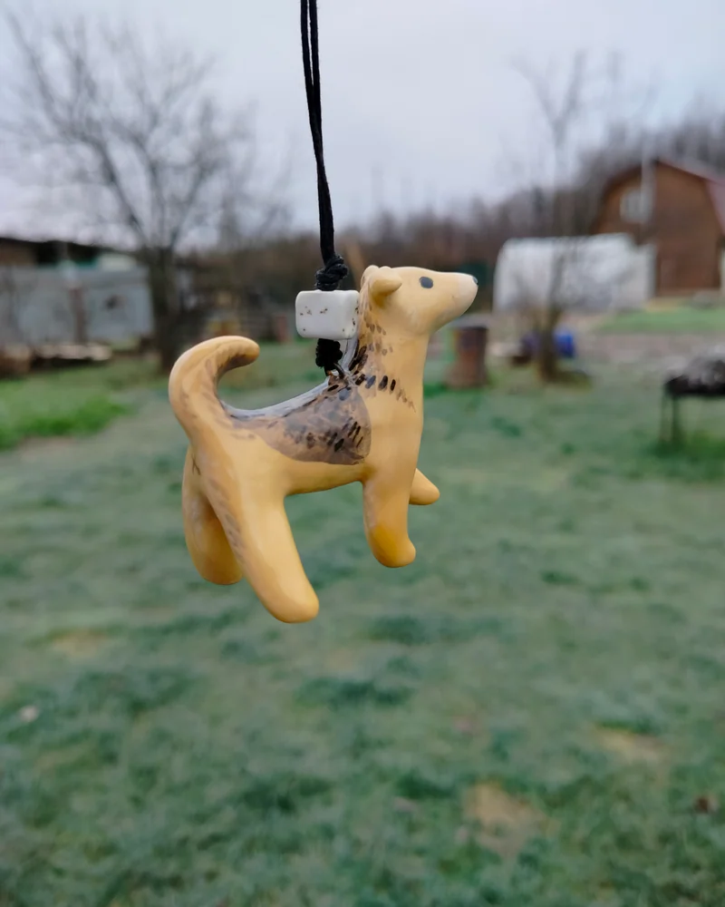 Ёлочная игрушка Собачка на заказ