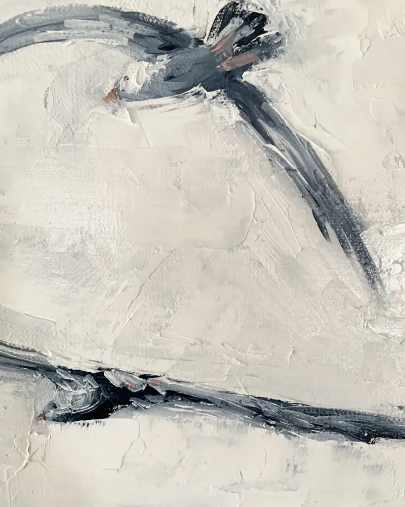 Чайки. Картина маслом 30×60 см — 30×60 см