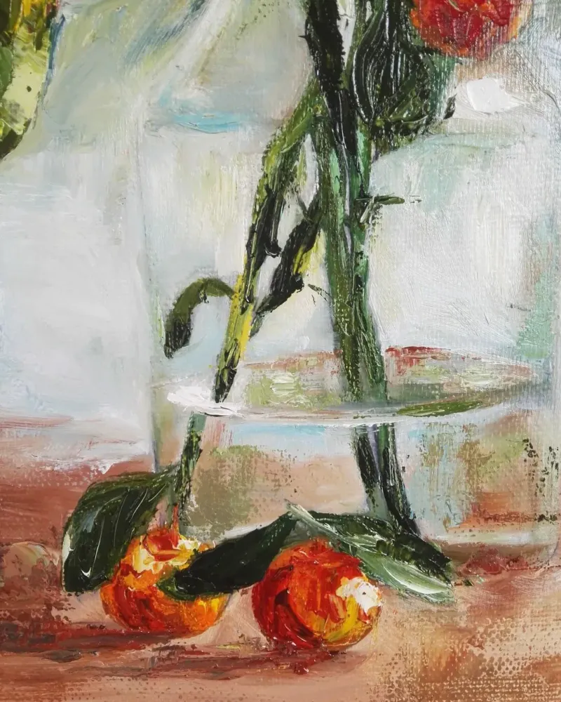 Мандариновое дерево. Картина маслом 50×60 см — 50×60 см