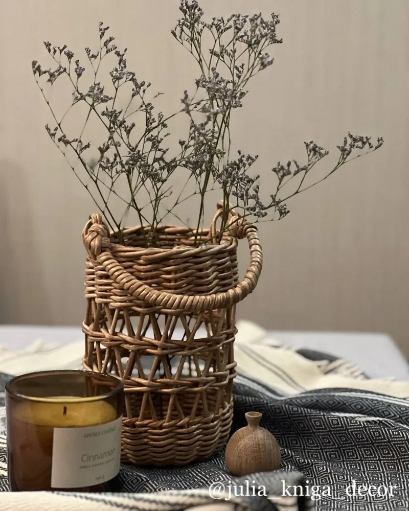 Корзинка плетеная с ручкой