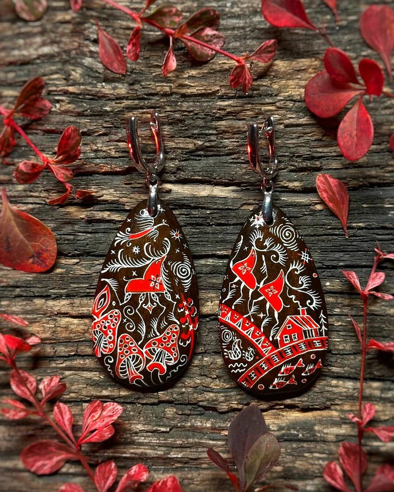 Серьги « Северная сказка»