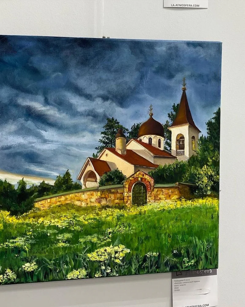 Картина маслом, Пейзаж Россия 50×50 см — Оригинал