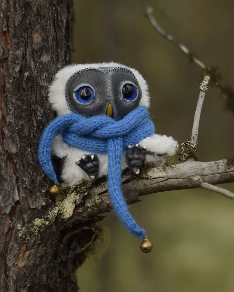 Интерьерная игрушка Сова Черника