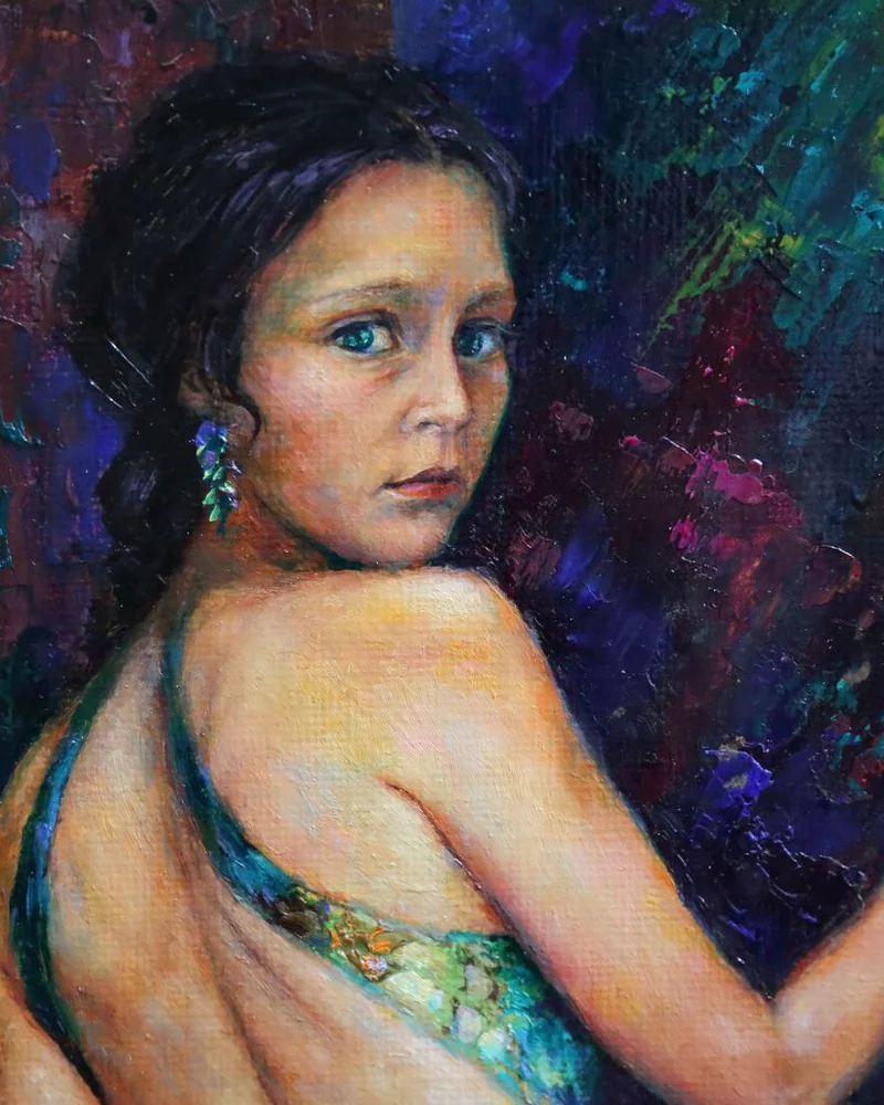 Хозяйка Медной горы. 100х120 см. Холст, масло