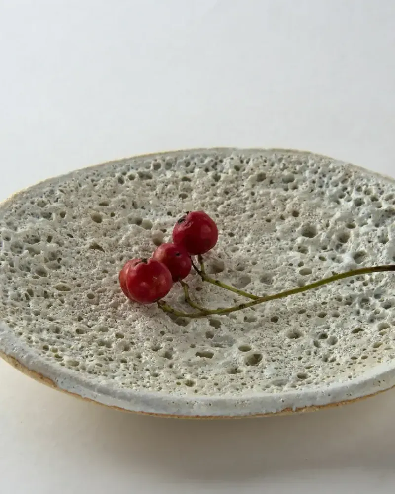 Керамическая подставка для украшений и мелочей — Белая, 10×10 см