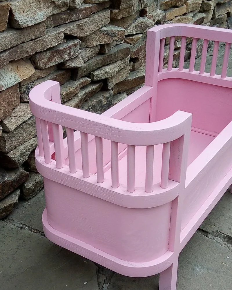Кукольная кроватка — Розовая