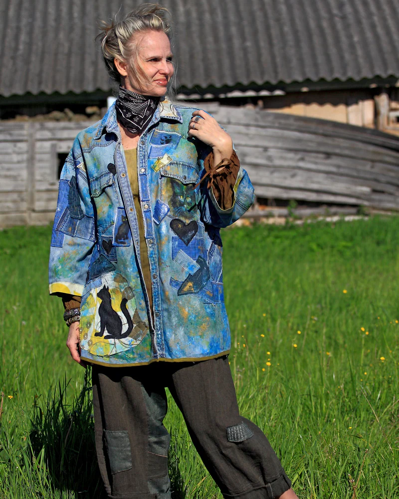 Рубашка "Черный кот".