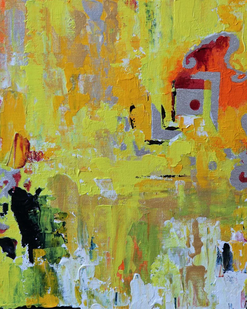 Цветные сны. 2019. Акрил, поталь, холст на картоне