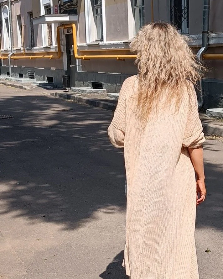 Кардиган Сетка хлопковый " Совершенно летний"