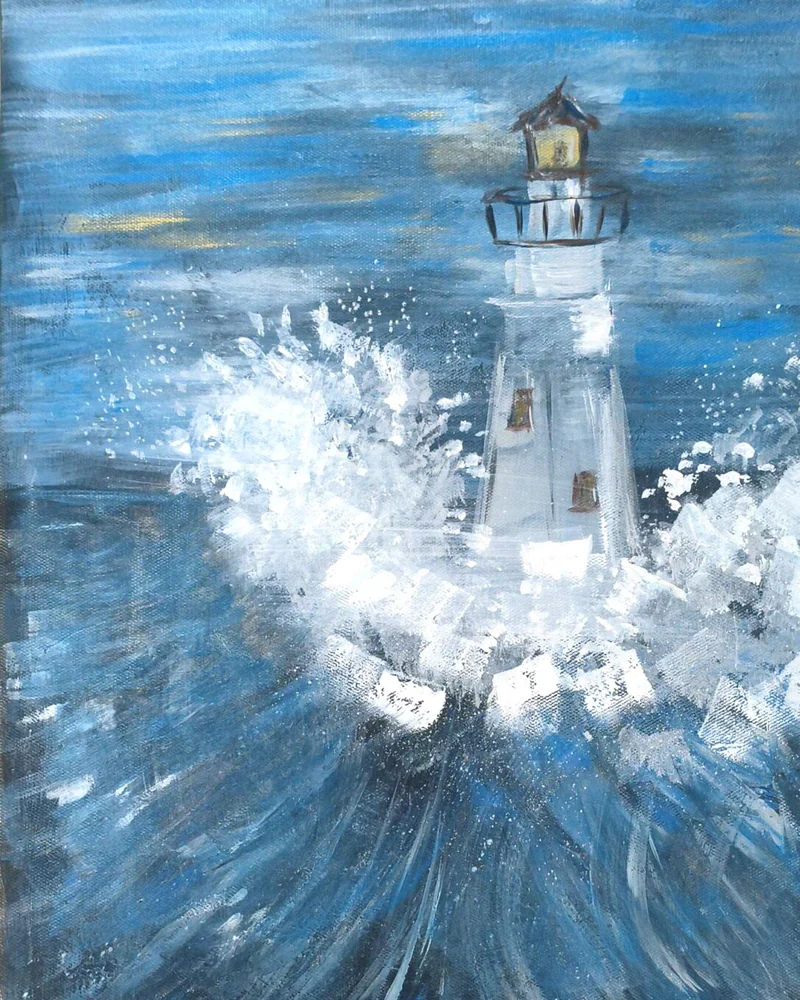 Картина «Маяк», акрил, 30×40 см — 30×40 см