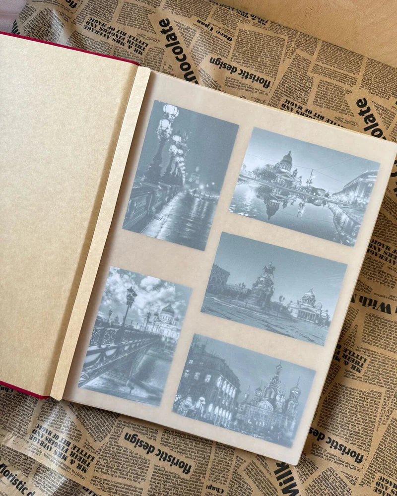 Фотоальбом большого формата — красный