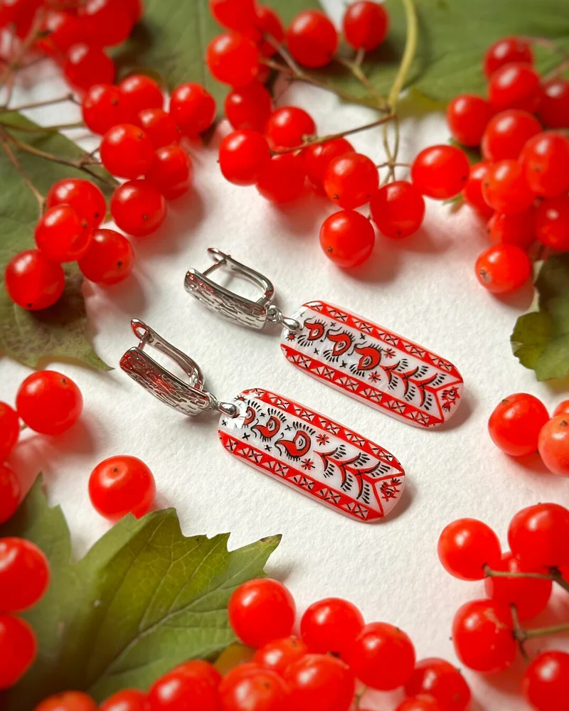 Серьги «Песни леса»