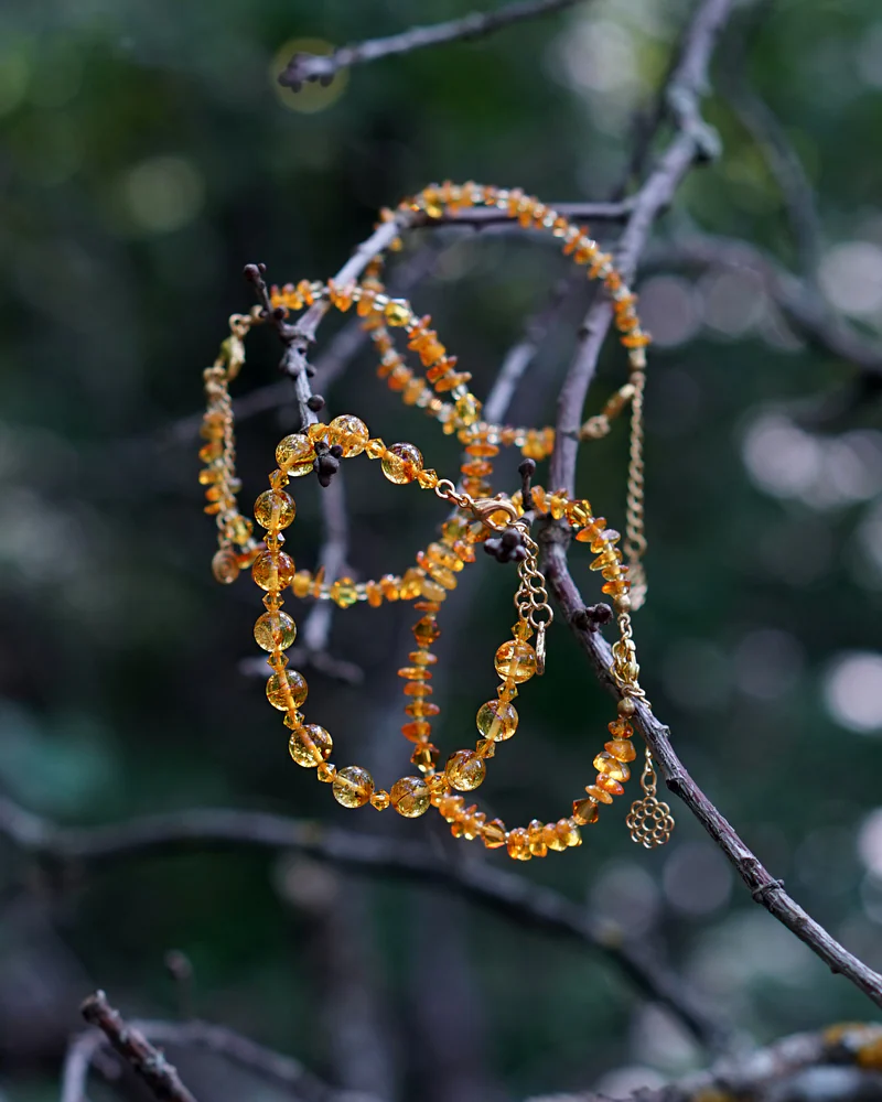 Браслет с балтийским янтарем — Янтарь