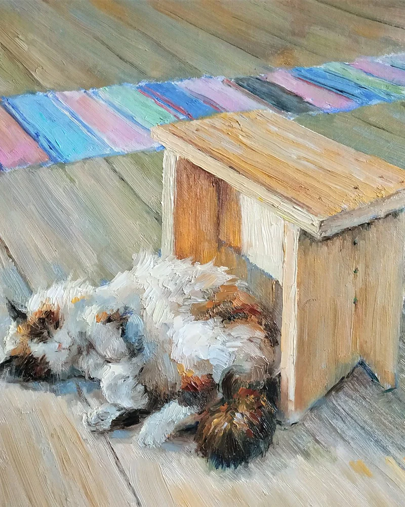 Тихий час. Картина маслом
