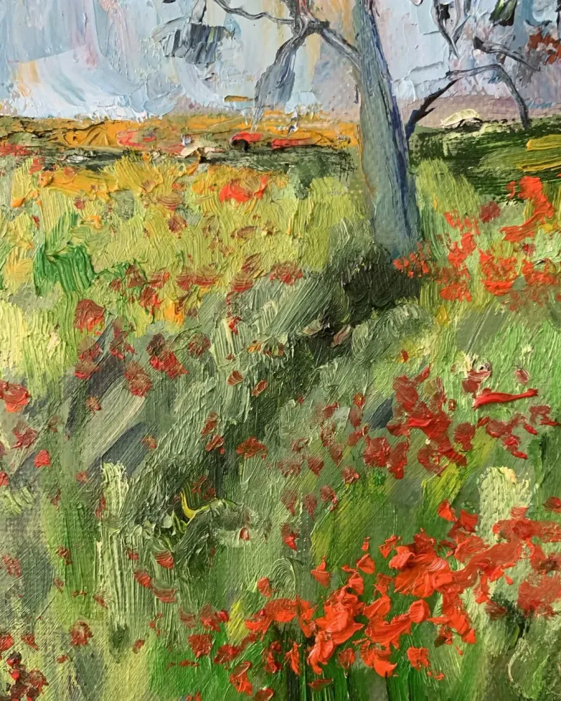 Пейзаж. Картина маслом 20×20 см — 20×20 см