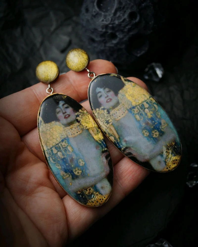 Серьги Климт