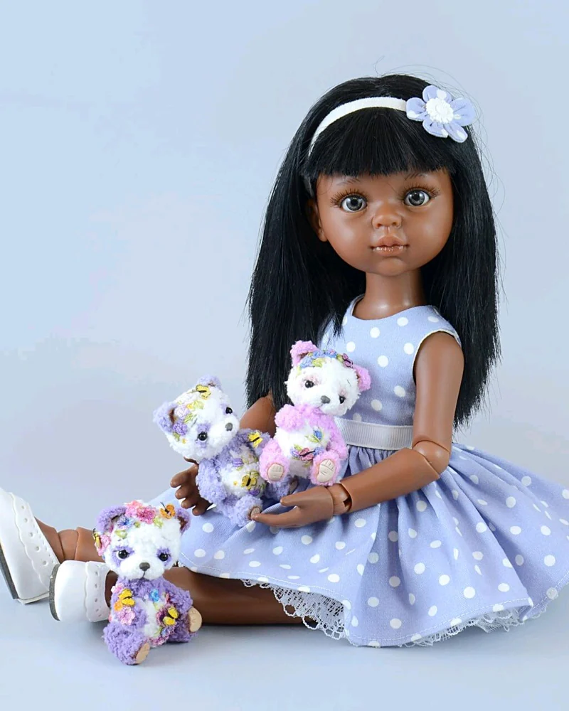 Миниатюрная игрушка из Alize Softy, 8–10 см — Базовое исполнение