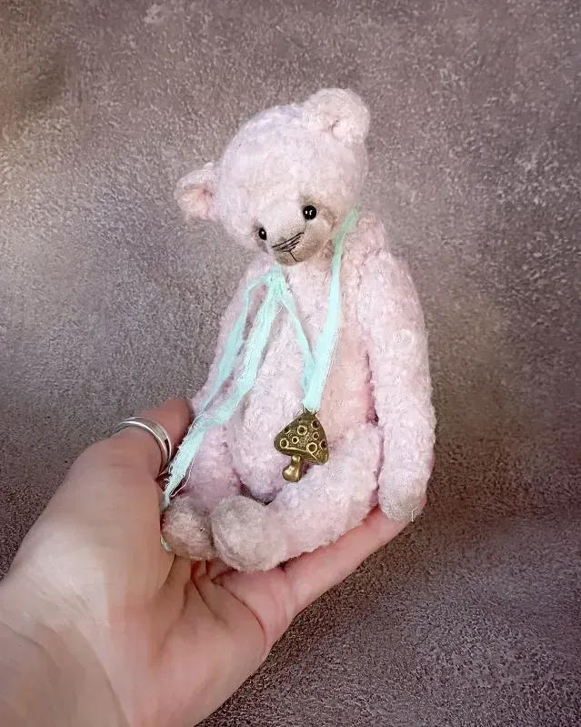 Мишка Тедди Малыш, розовый, 16 см