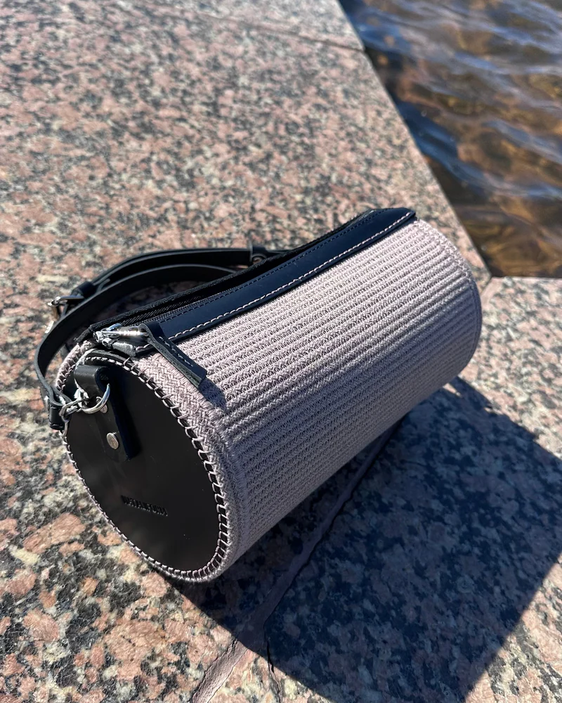Сумка «Tubo» из хлопкового шнура — Тёмно-синяя