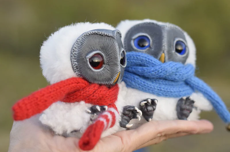 Интерьерная игрушка Сова Черника