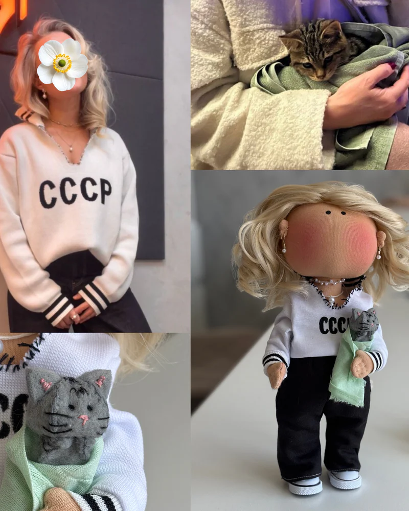 Портретная кукла Тильда