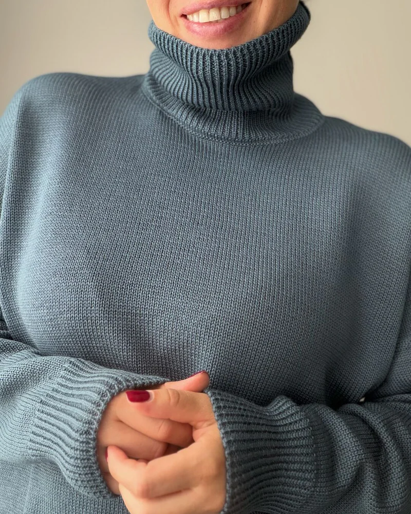Вязаный женский свитер YS ( 100% меринос)