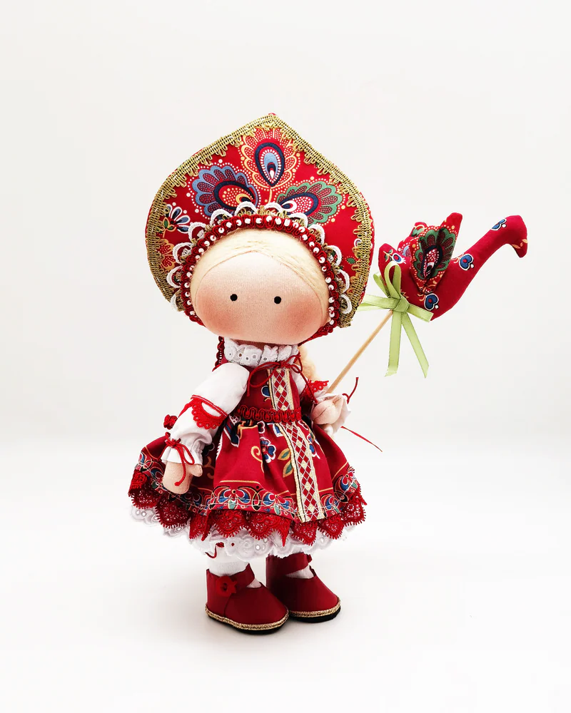 Народная кукла Хохлома Кукла в русском народном костюме