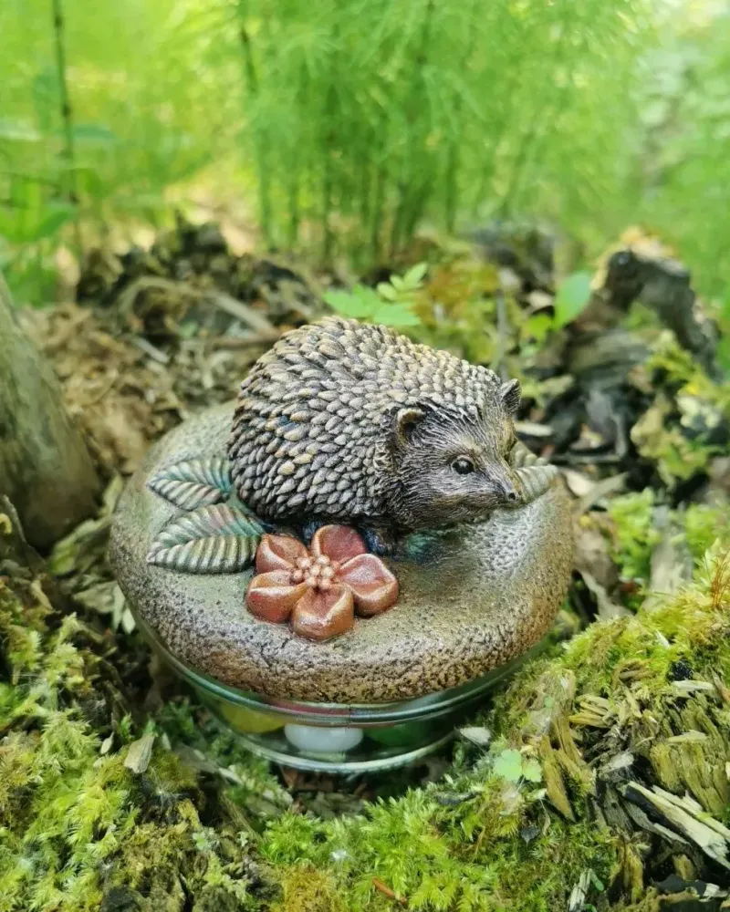 Баночка с ёжиком на крышке