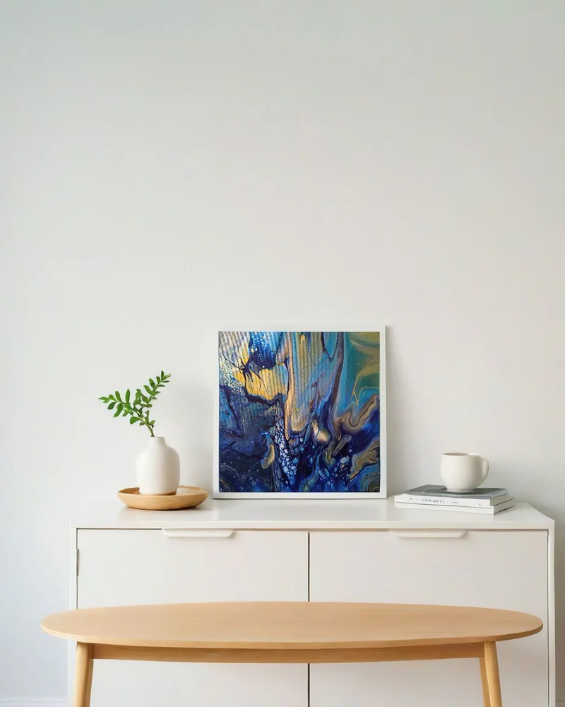 Картина жидким акрилом (fluid art) 40х40 см