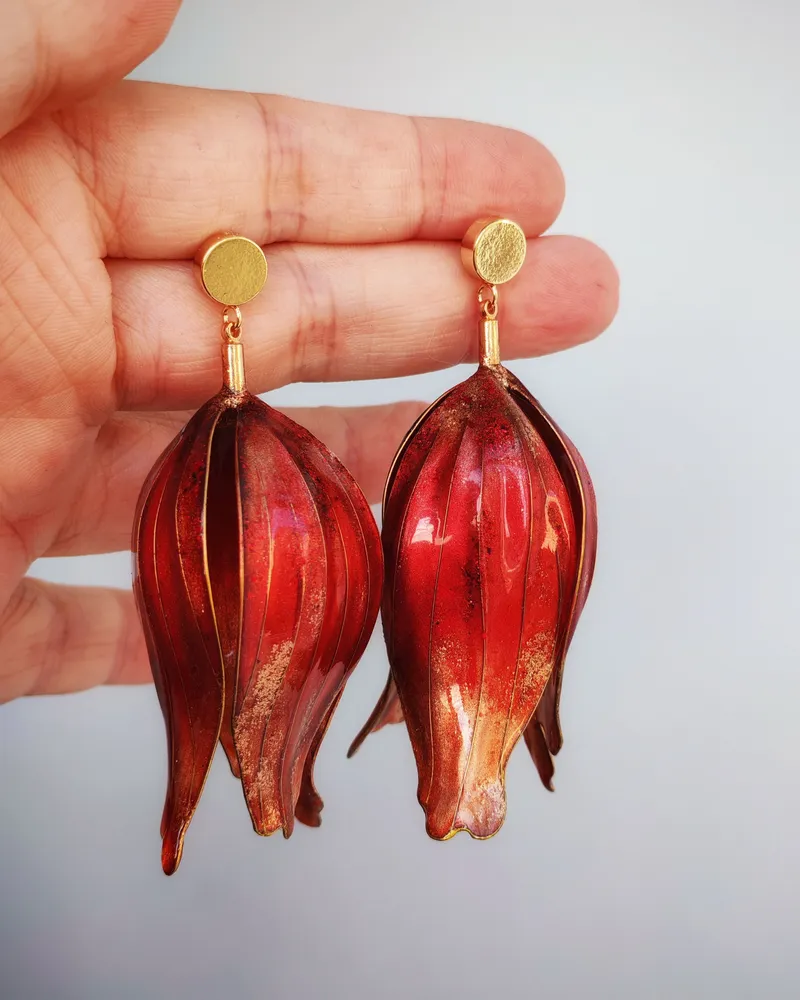 Серьги Турецкие тюльпаны