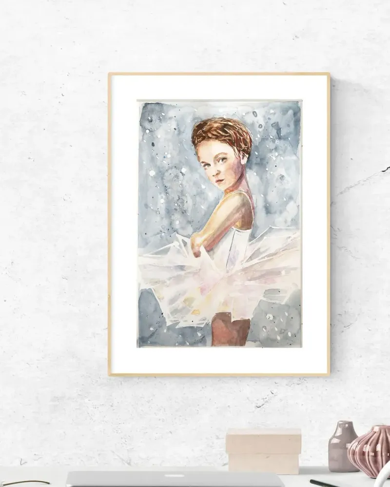Балерина. Акварель 20×30 см — 20×30 см