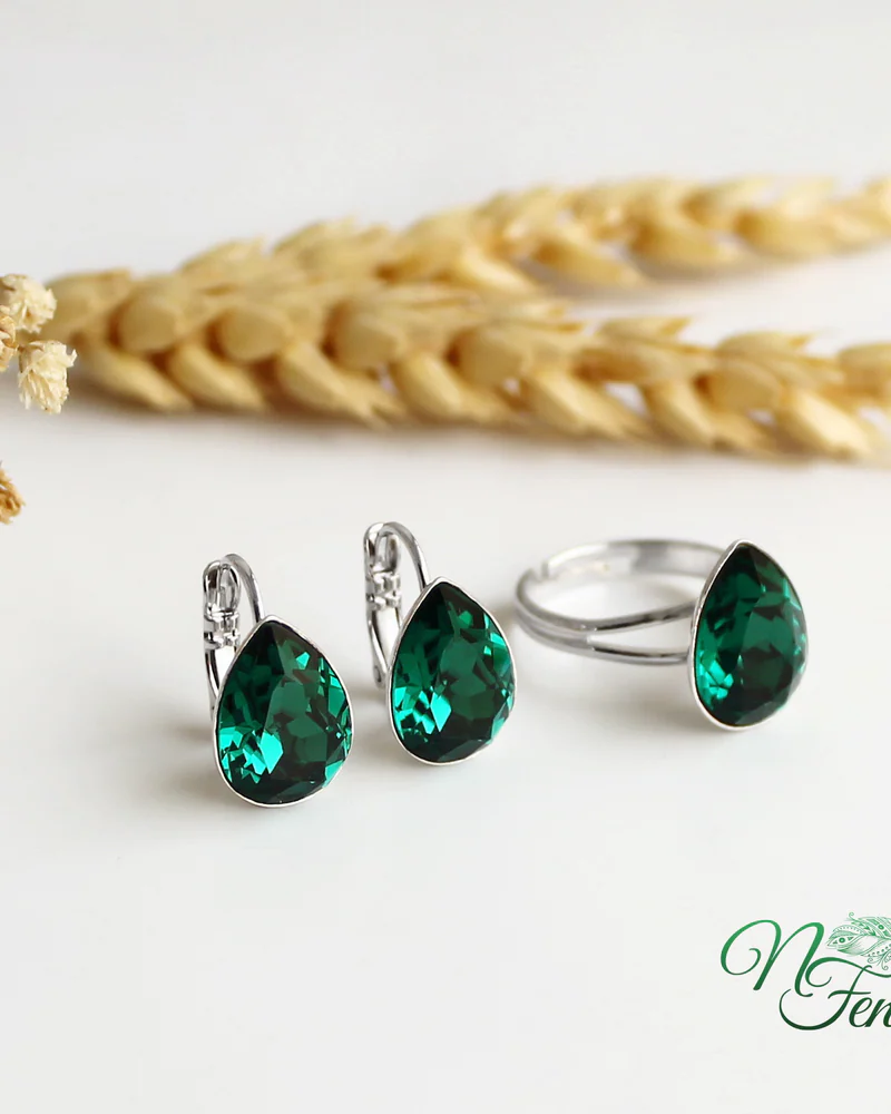 Комплект "Emerald" Swarovski