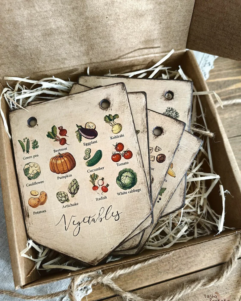Деревянные флажки Farm Garden, набор из 5 шт. — Farm Garden
