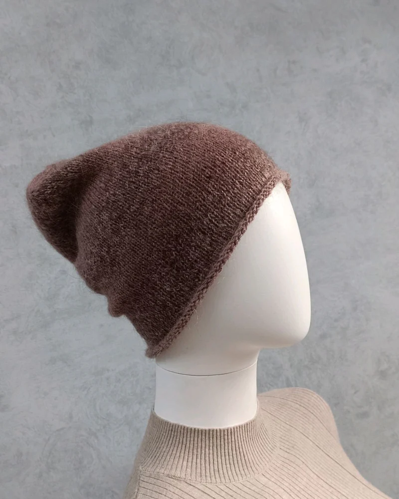 Шапочка бини Kid Mohair — Ягодные переходы