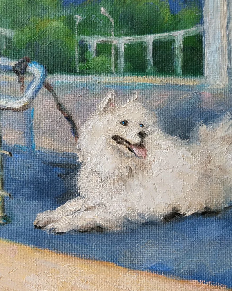 Ждёт. Картина маслом