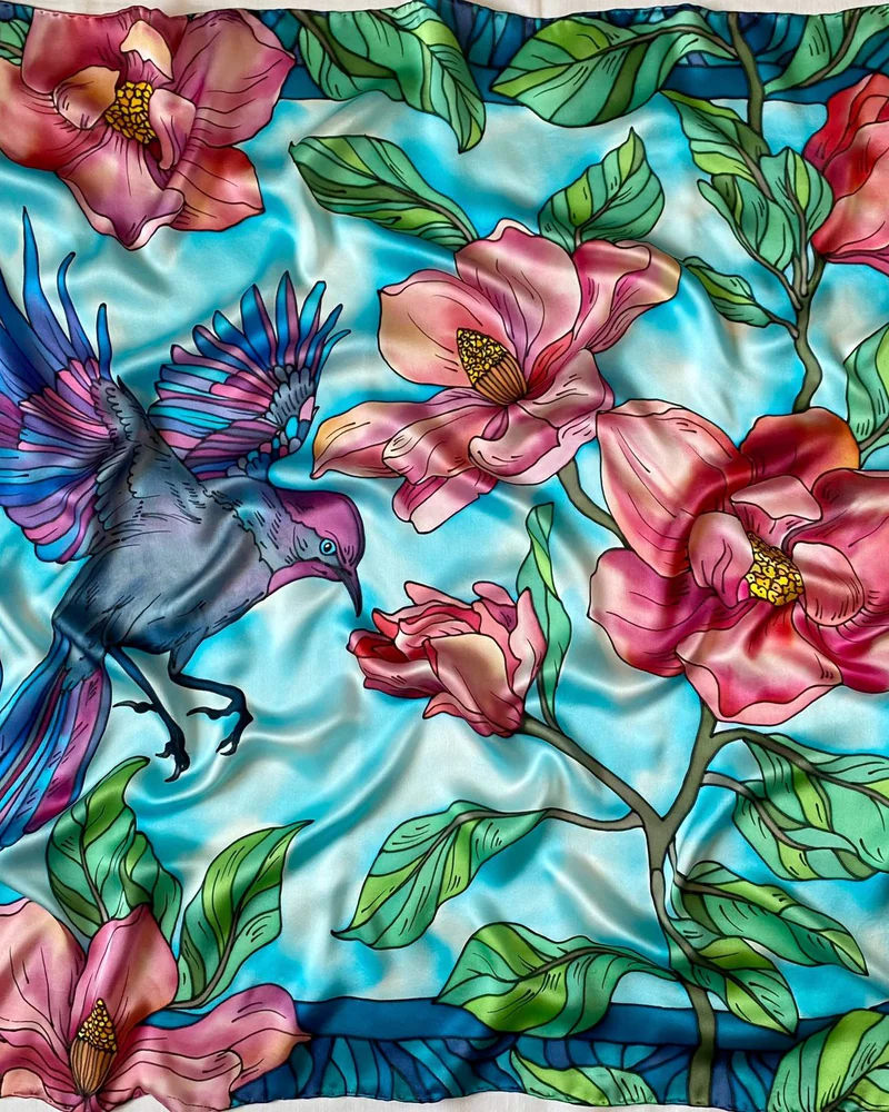 Платок «Весна» — 90×90 см