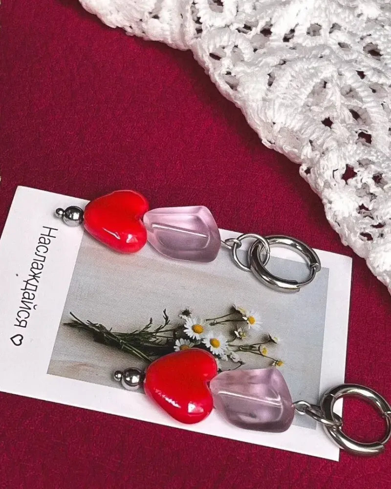 Серьги из керамики