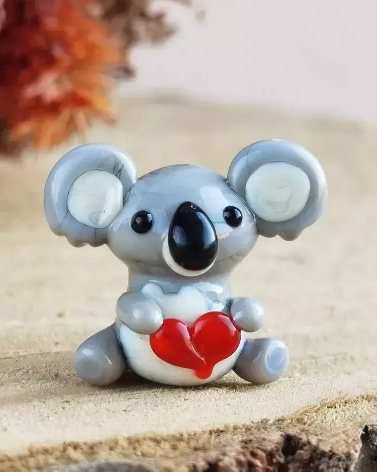 Стеклянная фигурка «Коала мишка» — Высота 20 мм