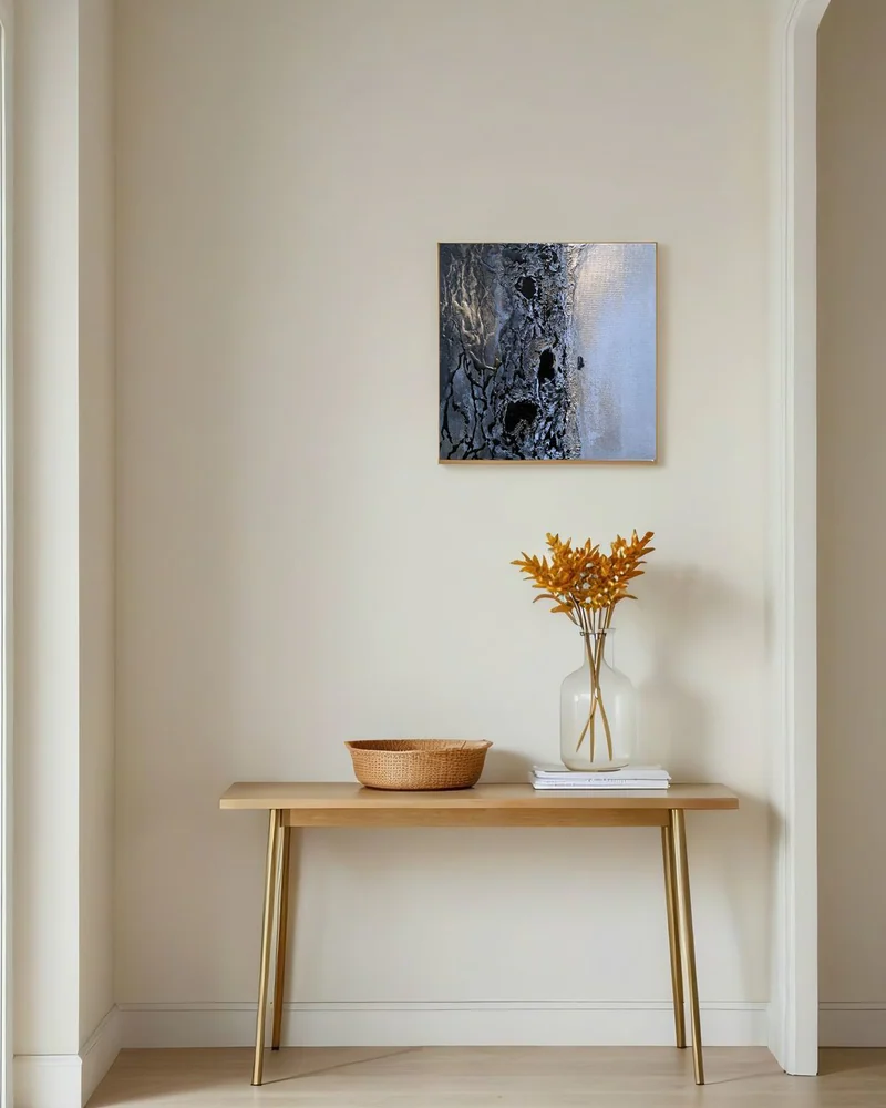 Картина акрилом в технике Mixed Media 40х40 см